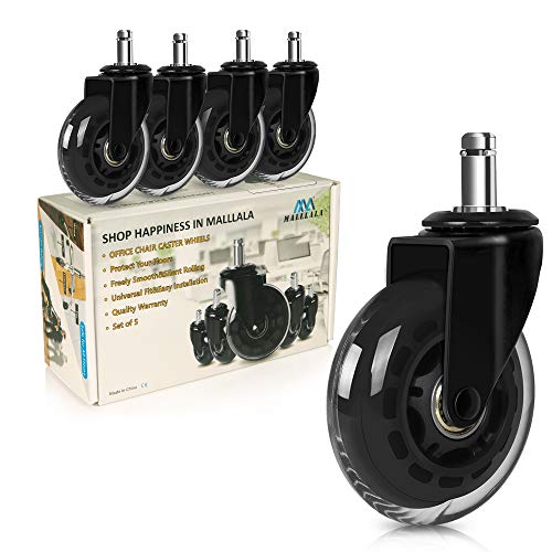 Office Chair Caster Wheels,3”Heavy Duty Office Chair Wheels Replacement