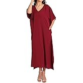 Miss Lavish London Women’s Kaftan Maxi Dress, Resort Wear Up, Plus Size Swim Coverup, Cruise, Lounge Kaftan, Casual Wear