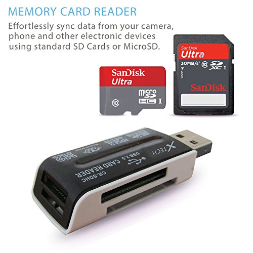 SanDisk 128GB Ultra Class 10 SDXC UHSI Memory Card + Xtech Starter Kit