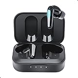 Atune Analog Wireless Earbuds Bluetooth 5.2 Headphone, Type-C Charging Case 400mAh, Touch Control, Built-in 2 Mic Noise Cance