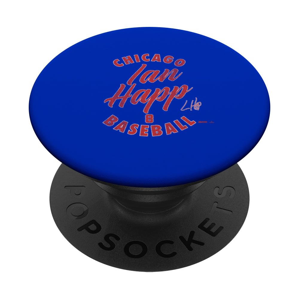 Ian Happ Chicago Baseball Vintage Cursive MLBPA PopSockets Swappable PopGrip