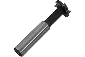 HSS-AL T Slot End Mill Milling Cutter，High-Speed Steel Woodruff Keyseat Cutter, HalfRound Keyway Milling Cutter, Straight Sha