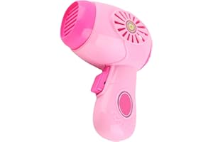 Doll Pretend Hair Dryer Electronic Toy Improve Hand Eye Coordination for Kids Battery Powered Pink