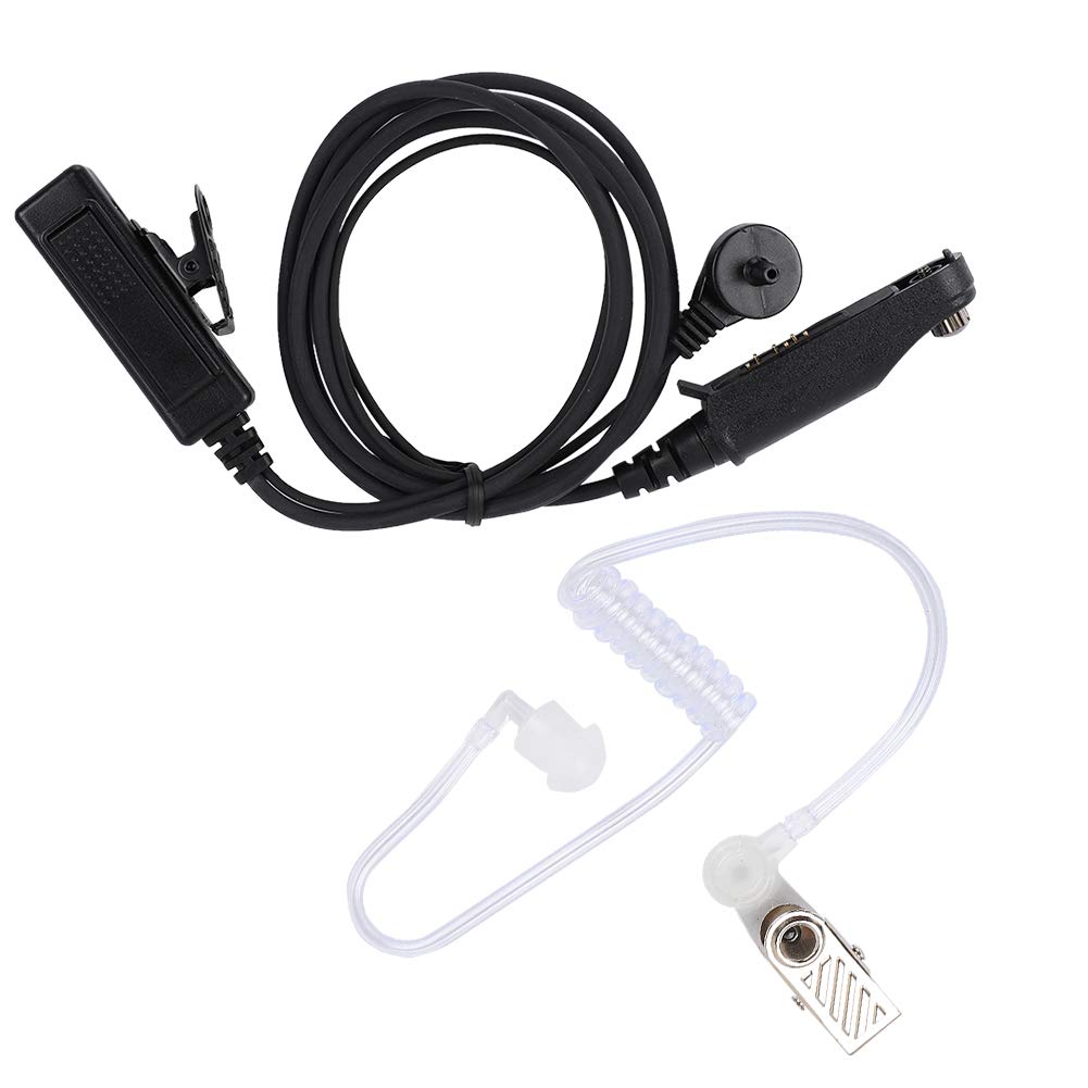 VBESTLIFE Headset for Two-way Radio, Comfortable Earplugs Air Conduction Earpiece Headset Walkie Talkie Headphone with PTT Button for Baofeng UV-9R