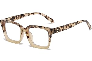 EYLRIM Classic Thick Square Frame Clear Lens Glasses for Women Men Non Prescription Eyeglasses