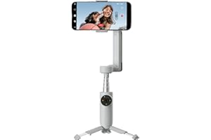 Insta360 Flow Gimbal Stabilizer for Smartphone, AI-Powered Gimbal, 3-Axis Stabilization, Built-in Tripod, Portable & Foldable, Auto Tracking Phone Stabilizer, Video Recording, Stone Gray