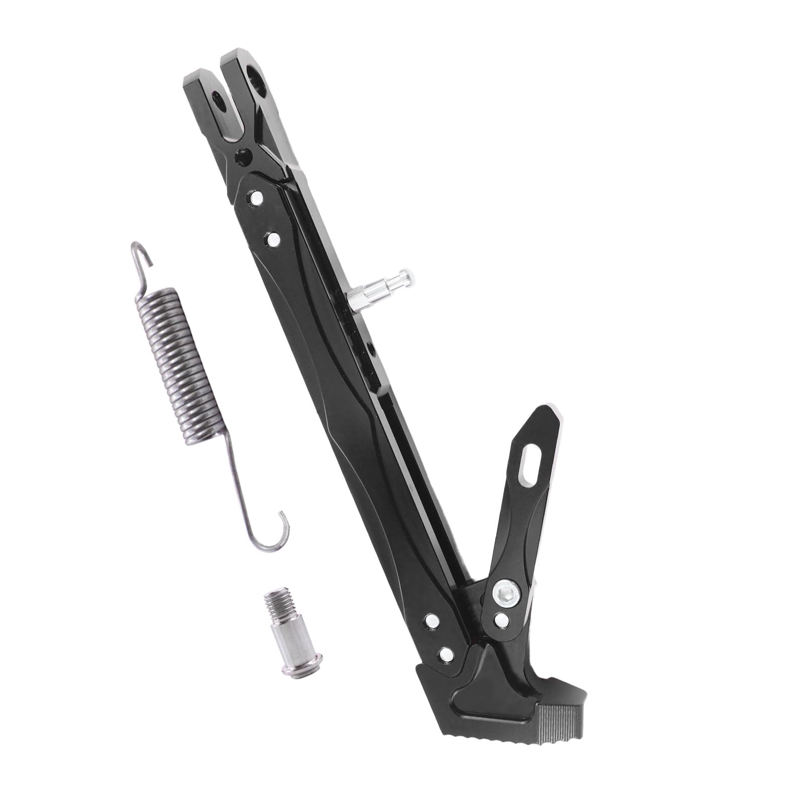 Photo 1 of Adsspro Universal Lengthened Adjustable Long Kickstand CNC Aluminum Alloy Motorcycle Long Kickstand Accessories Motor Modified Tripod Holder Kickstand Foot Side Support Stand Motorbike Dit Pit Bike