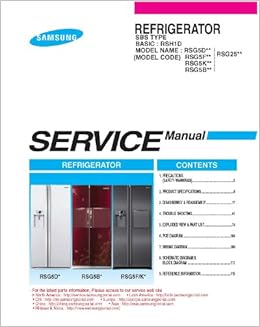 Samsung RSG257AARS/XAA service manual and repair manual: Samsung