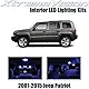 XtremeVision Jeep Patriot 2007-2015 (6 Pieces) Pure White Premium Interior LED Kit Package + Installation Tool