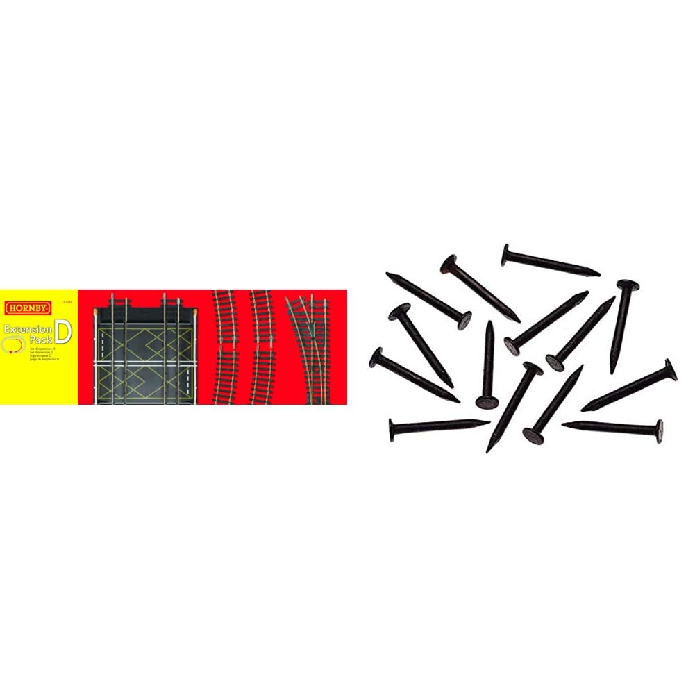 Hornby OO Gauge Track Extension Pack - 16.5mm Rail Gauge - Model Train Track Extension - Track