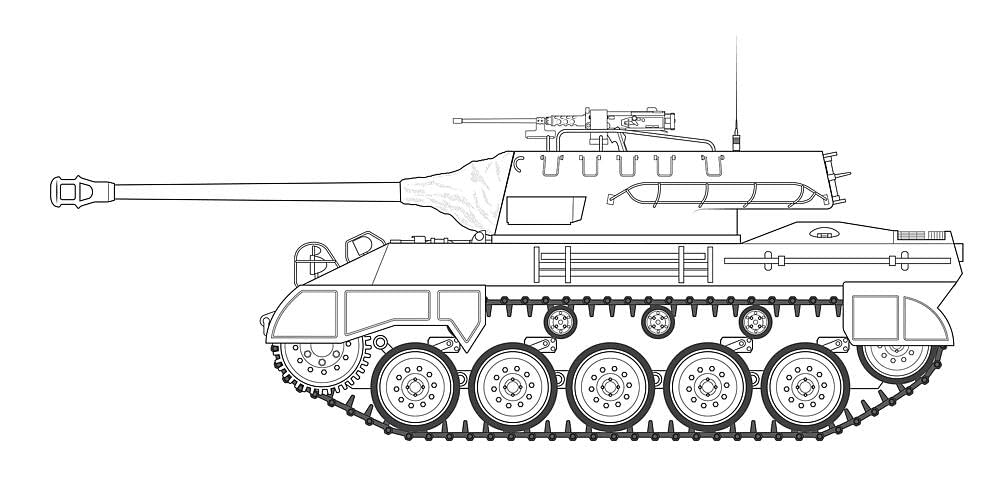 Airfix Model Set - A1371 M-18 Hellcat Model Building Kit - Plastic Model Tank Kits for Adults & Children 8+, Set Includes Sprues & Decals - 1:35 Scale Model — image 1