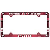 Wisconsin Badgers Plastic License Plate Frame