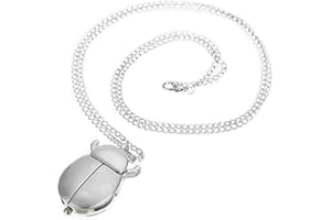 VAVNA New Absolute Fancy Ladybug Vintage Quartz Animal Pocket Necklace Watch, Long Chain Sweater Pendant Necklace Watch, for Women Men Pendant Gift