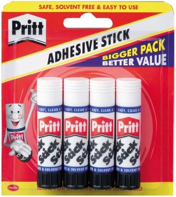 Pritt Stick 10 g Pack of 4 Brand Pritt Adhesive Sticks for Paper