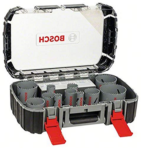Bosch 2608580887 Coffret De 17 Scies-Trã©Pan Bimã©Tal Hss Universal 20/ 22/ 25/ 32/ 35/ 40/ 44/ 51/ 60/ 64/ 76 Mm