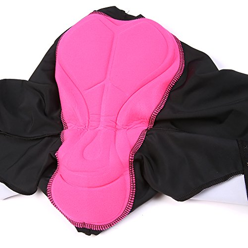 NOOYME Women's Bike Shorts for Cycling with 3D Padded Classic Black