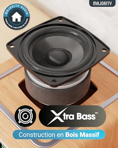 Dab Plus Radio with CD Player | Bluetooth WiFi Internet Radio | CD Tuner Amp with Spotify Connect & Podcast | Colour LED Display and Remote Control | Majority Homerton Oak