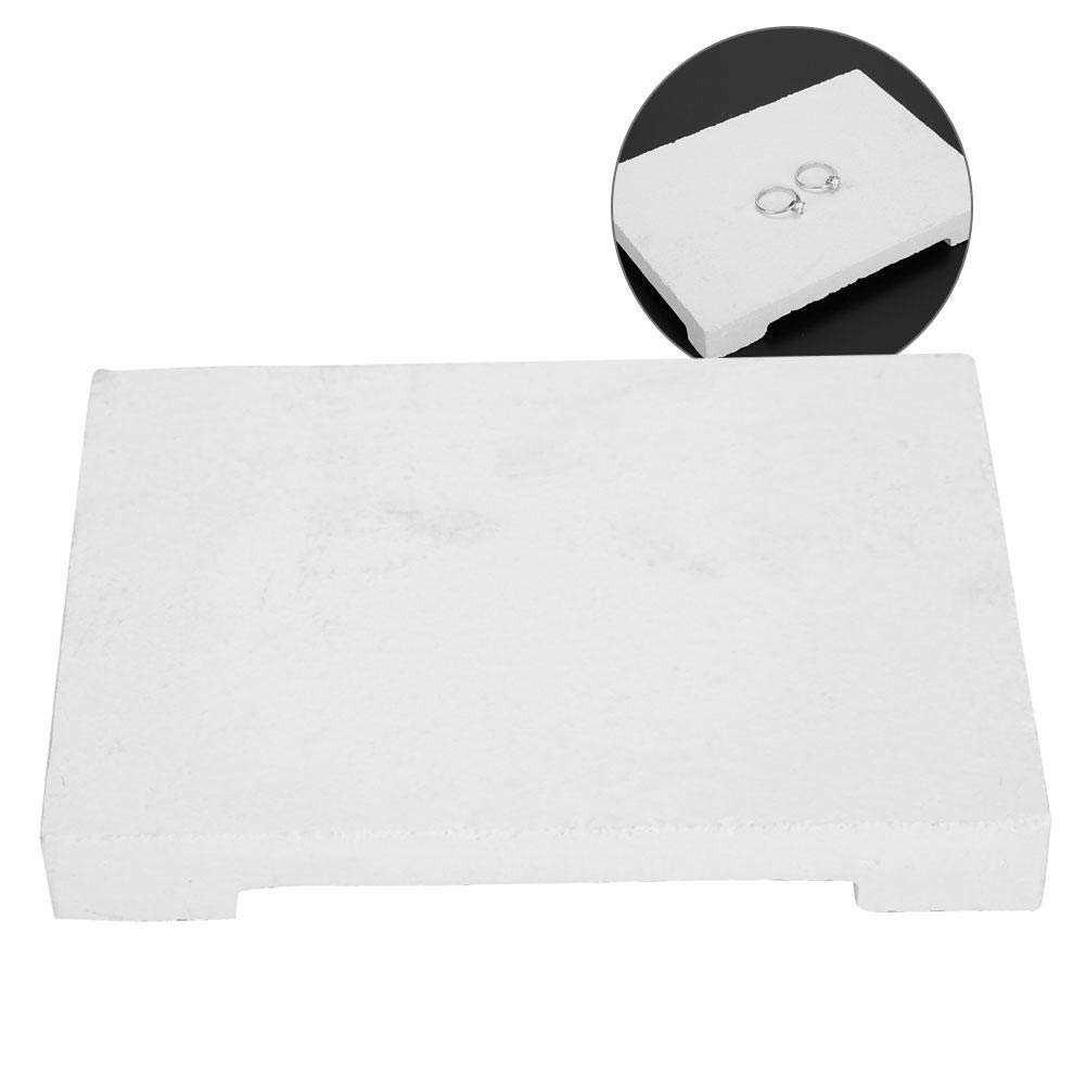 Jewellers Heat Proof Soldering Mat, Quartz Board Heat Resistant Jewelry Making Soldering Welding Block Repair Work Surface Board Sheet Block Making Tool