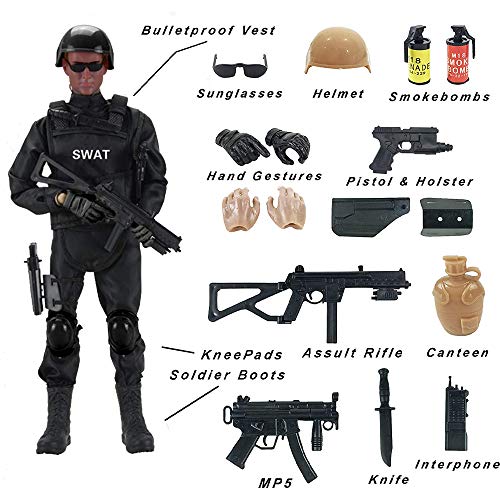 12Inch Special Forces Military Action Figure Army Man Toy Soldier 30