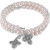 Wrap Around Rosary Bracelet Four Way Cross