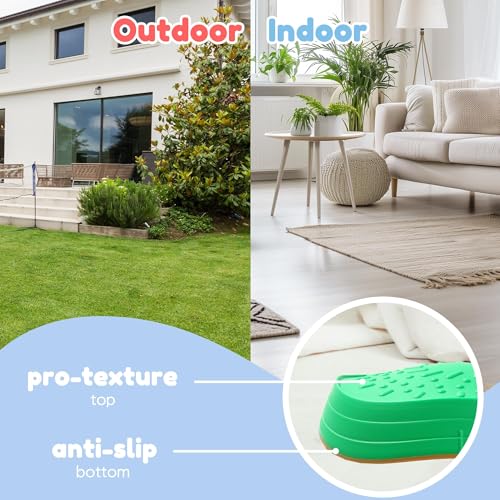Balance Stepping Stones for Kids, 5pcs Sensory Stepping Stones, Indoor & Outdoor Obstacle Course Play Equipment, Enhances Toddler Gross Motor & Coordination Skills, Ages 3 4 5 6 7 8+