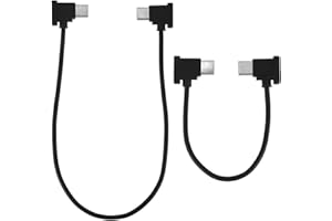 2pcs Micro USB to USB-C Data Cables for RC-N1/N2/N3 Controller, 30cm/11.81 Inch & 15cm/5.91 Inch Drone Remote Controller Cabl