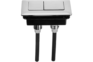 WOFASHPURET Dual Flush Toilet Tank Button - Toilet Tank Button Replacement Water Tank Accessories Dual Flush Toilet Button Toilet Replacement Button Dual Flush Toilet Kit Handle Rectangle ABS