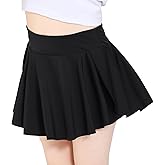 Hvididan Skort Girls, Athletic Skirts for Tennis Golf, Butterfly Flowy Shorts for Kids, Shorts with Pocket