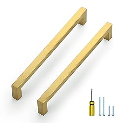 Ravinte 10 Pack Gold Cabinet Pulls 8 Inch Brushed