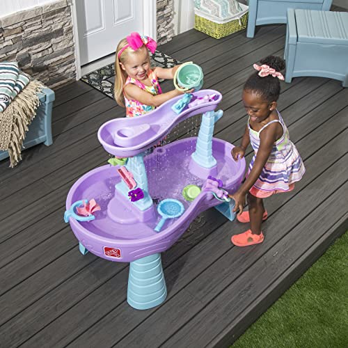 Step2 Rain Showers & Unicorns Water Table Kids Purple Water Play