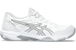 ASICS Women's Gel-Rocket 11 Volleyball Shoes, 8.5, White/Pure Silver