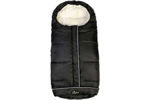 COZYME Cozy Baby Sleeping Bag, Toddler Stroller Footmuff, 5 Way Zippers Style for Baby Easy in&Out, Extension Cozy Toes Fits Baby Grows, Foldable with Stroller, Multi-Function,Black