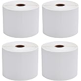 MFLABEL 4x6 Direct Thermal Shipping Labels - 4 Rolls of 450 Labels/Roll, Compatible with Zebra 2844/ZP450/ZP500/ZP505, USPS/FedEx/UPS/Amazon Shipping, Smudge-Resistant & Permanent Adhesive