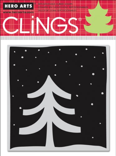 White Christmas Cling Stamps (Hero Arts)