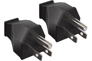 STARELO Extension Cord Ends 125V 15A 2Pole 3Wire Male Straight Blade Plug Replacement Electrical Plugs End 2 PCS (Male)