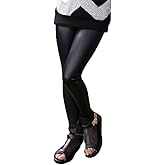 Fitcat Kids Toddler Girls Faux Leather Pants Shiny Strech Leggings Tights