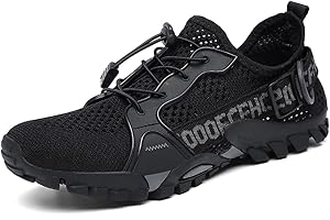 TANGYUGEN Water Shoes Men Women Outdoor Hiking Shoes Quick Drying Beach Aqua Shoes Travel Trekking Walking Climbing Sneakers