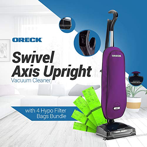 Oreck Upright Vacuum Cleaner Axis with 4 Hypo Filter Bags Bundle 3