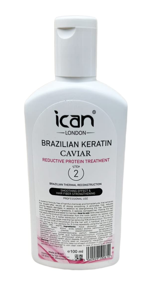 ican london Brazilian Keratin caviar protein treatment step 2-100ml