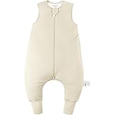 Okayinn BubblePanda Toddler Sleep Sack with Feet 6-12 Months 100% Cotton Wearable Blanket with Legs Baby Sleep Bag Walker 1.0 Tog Soft Quilted 2-Way Zipper
