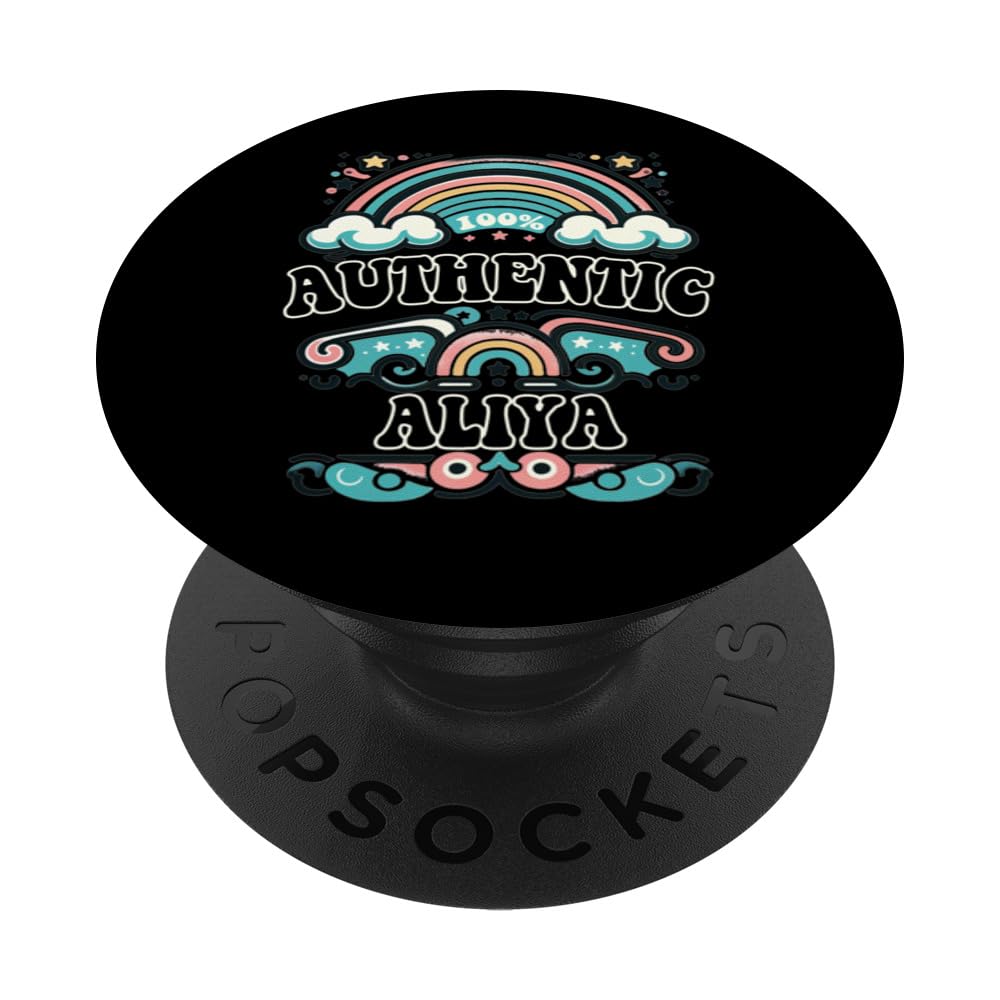 ALIYA 100% Authentic Cute Retro Girls ALIYA Name PopSockets Swappable PopGrip