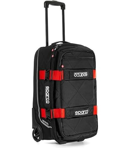 Amazon.com: Sparco Travel Bag, Black/Red, L : Automotive