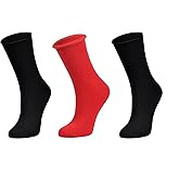 SOLL Roll Top Non-elastic Women's Rayon derived from Bamboo Socks 3-pairs Size 5-9