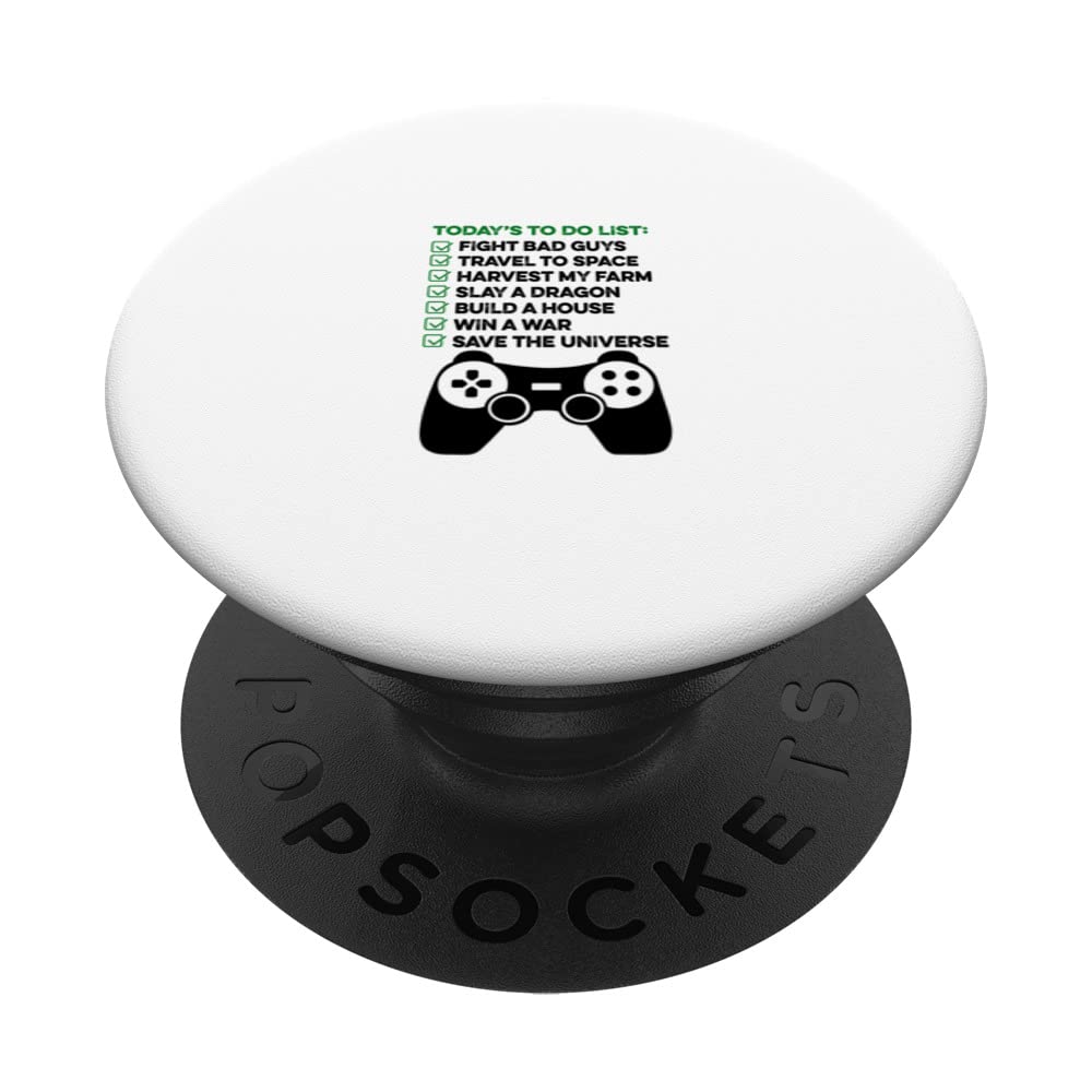 Today's To Do List Video Game Player Gaming Gamer Console PopSockets Swappable PopGrip