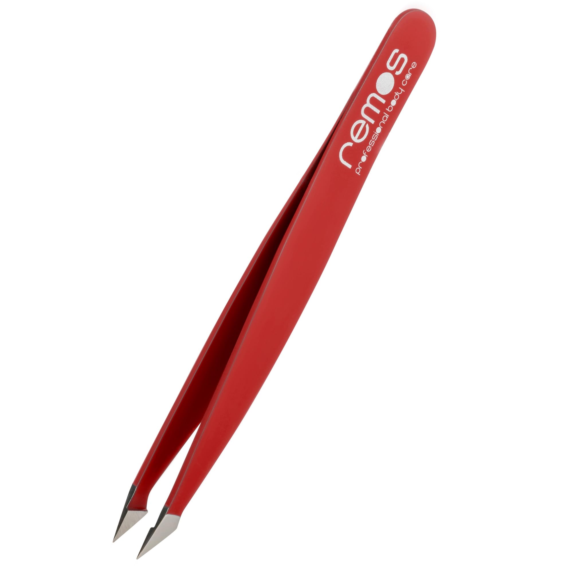 REMOS Combination Tweezers Stainless Steel 9.5cm - for splinters & Hair - Red
