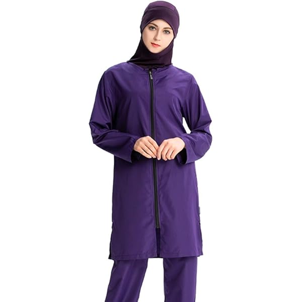 Modesto Traje De Baño Musulmán Burkinis De Cobertura Completa, Conjunto