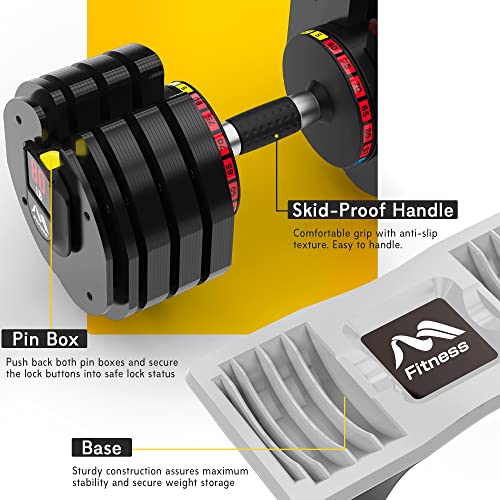 Merax Deluxe 580 LBS Adjustable Dumbbell for Home Gym, Adjustable Weights Dial Dumbbell with