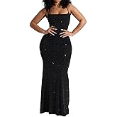 Mesh Glitter Long Bodycon Spaghetti Strap Night Clubwear Cocktail Simple Wedding Dress Prom Sexy Formal Floor Dresses Women