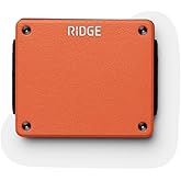 The Ridge Wallet For Men - LITE - The Minimalist Wallet, Smaller - Holds up to 8 Cards, RFID Protection, Sleek, Compact and Lightweight Card Holder - Basecamp Orange