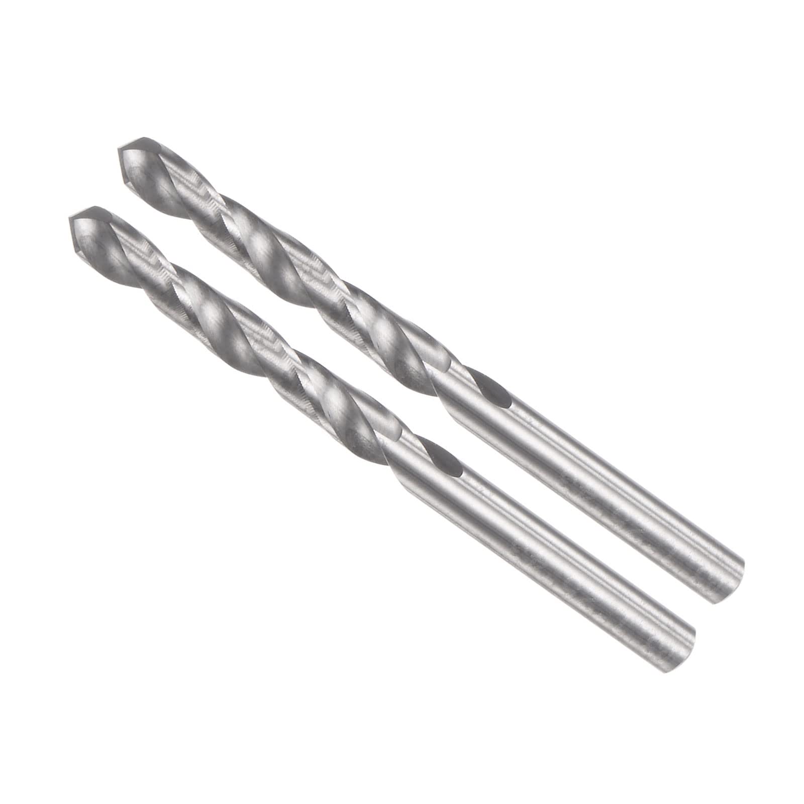CoCud Solid Carbide Drill Bits, 3.1mm Diameter, YG6 (C2/K20) Tungsten Carbide Straight Shank Twist Drill Bits - (Applications: for Stainless Steel Alloy), 2-Pieces